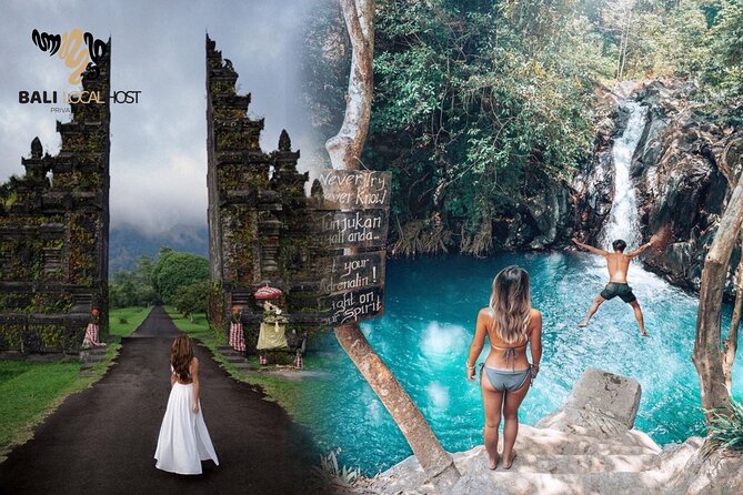 All Inclusive : Jumping Sliding at Aling- Aling Waterfall - Handara Gate - Lunch - The ride to Bali’s northern waterfalls