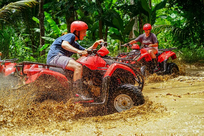 ATV Quad Bike Bali with Waterfall Gorilla Cave and Lunch - Pickup, group size, and the private format