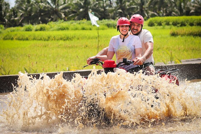 ATV Quad Bike Kuber Through Waterfall, Tunnel And Rice Field - Getting ready for the ATV and guide briefing