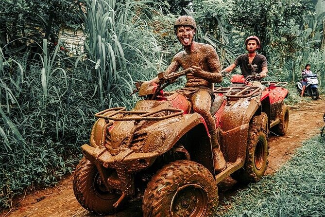 Bali ATV Quad Bike Adventure with Gorilla Cave Pass By Waterfall - Infinity pool time after the ride
