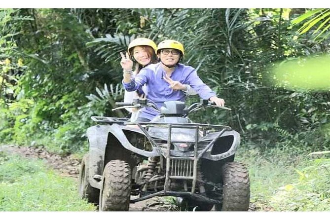 Bali ATV Quad Bike With Blue Lagoon Snorkeling - Cleaning up before lunch