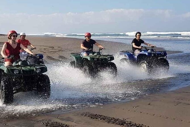 Bali ATV Ride In the beach sunset atv tour - The ATV route: beach, village, and ocean views