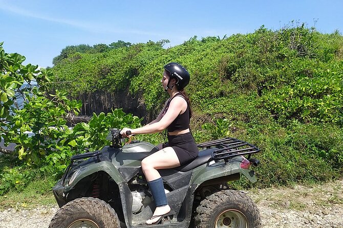 Bali ATV Ride On the Beach, Rice Field and Village Tour 2 Hour - Rice fields with views toward the sea