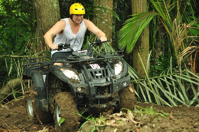 Bali ATV Ride tour Ubud - Getting equipped with a helmet and boots