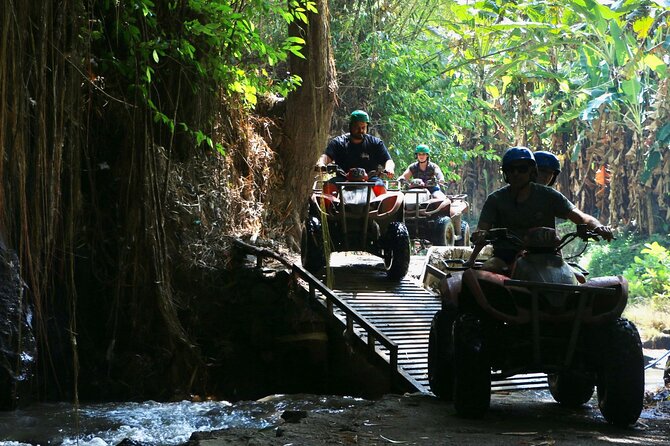 Bali ATV Ride Ubud Waterfall, Ricefield,River,Barong Cave, Lunch - The ride length: allow 90 minutes, but confirm