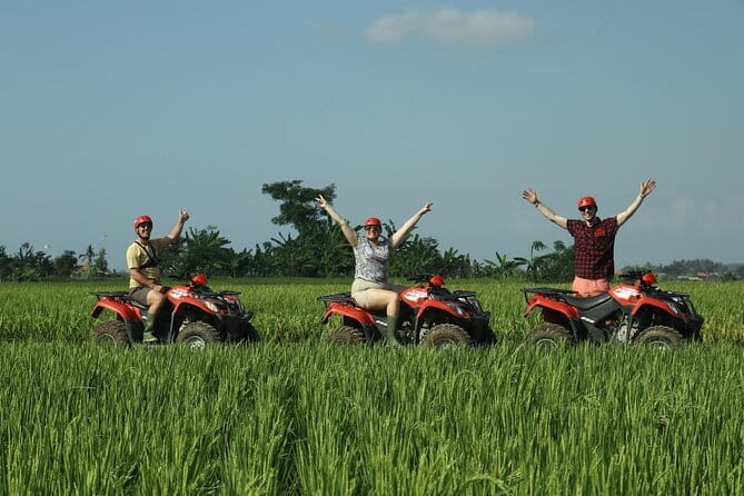 Bali ATV Ride Ubud Waterfall,RiceField,River,Kingkong-Temple cave - Starting in Singapadu village near Ubud