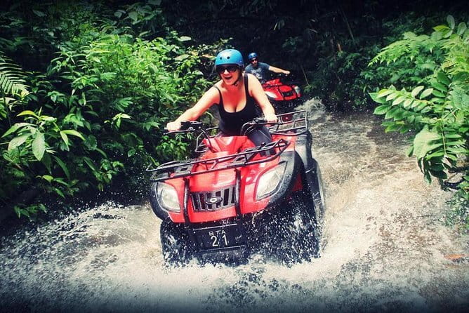 Bali ATV Ride Ubud Waterfall,RiceField,River,Kingkong-Temple cave - Solo or tandem riding for different groups