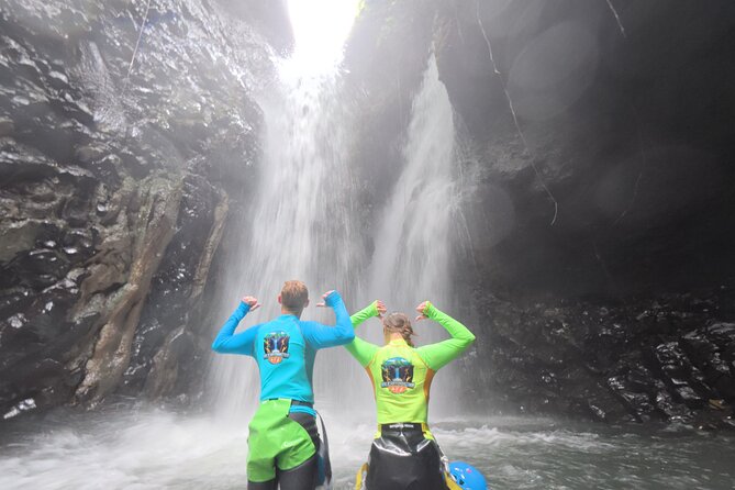Bali Canyoning Trip – Explore Hidden Waterfalls & Gorges - Rappelling beside Gitgit Twin Waterfall