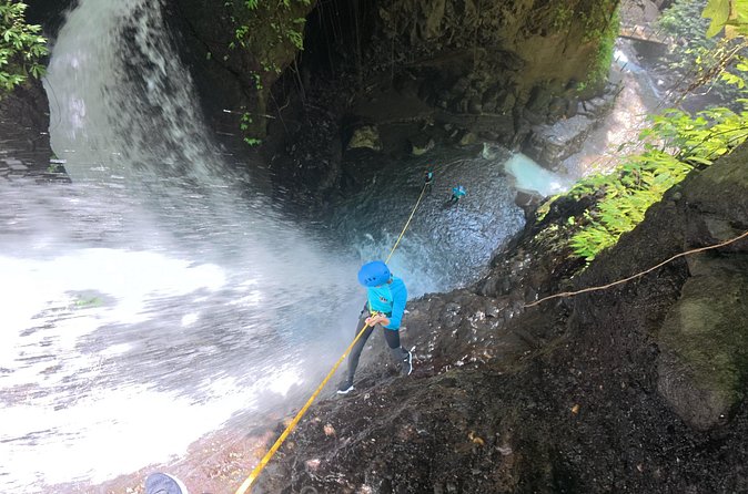 Bali Canyoning Trip – Explore Hidden Waterfalls & Gorges - The final slides and return to basecamp