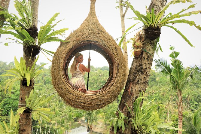Bali Jungle Swing and White Water Rafting All Inclusive - Swing Heaven: a polished jungle photo stop
