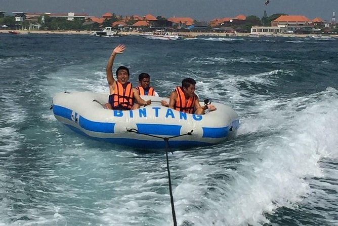 Bali Parasailing Adventure,Banana Boat,Jet Ski and Donut Boat with Transfers - Parasailing: the quietest few minutes of the morning