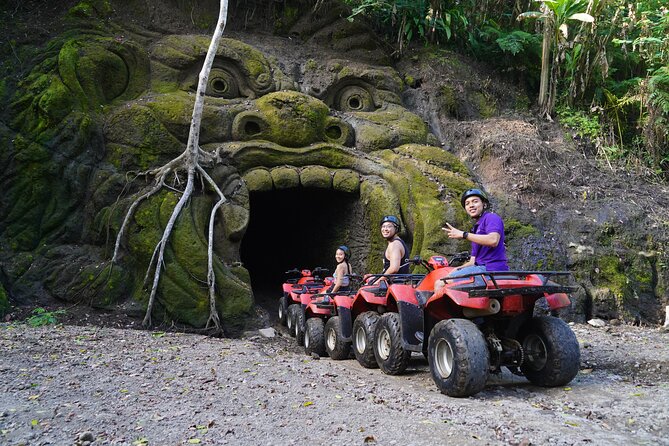 Bali Quad Bike Through Gorilla Cave - Monkey Forest and Waterfall - The Two-Hour ATV Ride Through Mud And Rivers