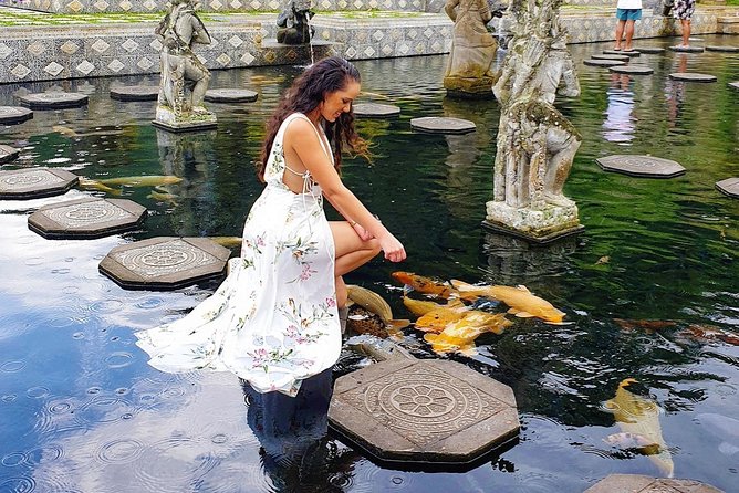 Bali Sky Gate and Water Palace - Tirta Gangga, where clear spring water fills royal pools
