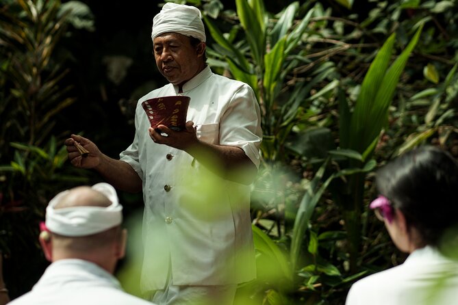 Bali Spiritual: Blessing Ceremony, Pristine Nature and Transfer - The riverside blessing at the jungle temple
