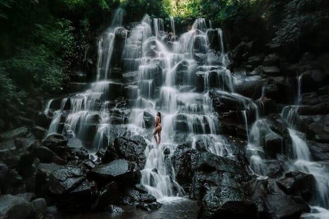 Bali Ubud Tour Monkey Forest, Waterfall, Temple & Rice Terrace - 10:30 AM at Kanto Lampo Waterfall
