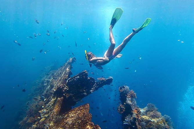 Blow Lagoon Bali Snorkeling and see Bali Bats Cave Temple - A simple lunch and useful time to change