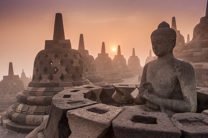 Borobudur(climb up), Merapi Volcano and Prambanan Temple Tour - Prambanan’s tall Hindu towers