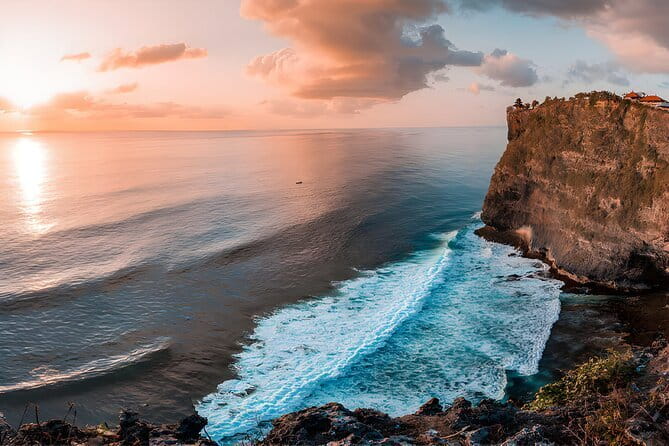 Full Day All Inclusive Tanah Lot and Uluwatu Sunset Tour - Uluwatu Temple above the Indian Ocean