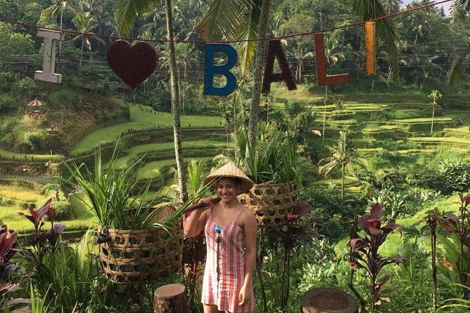 Full-Day Ubud Village including Mt Batur Tirta Empul and Sightseeing Tour - Tegenungan Waterfall: a stairway finish