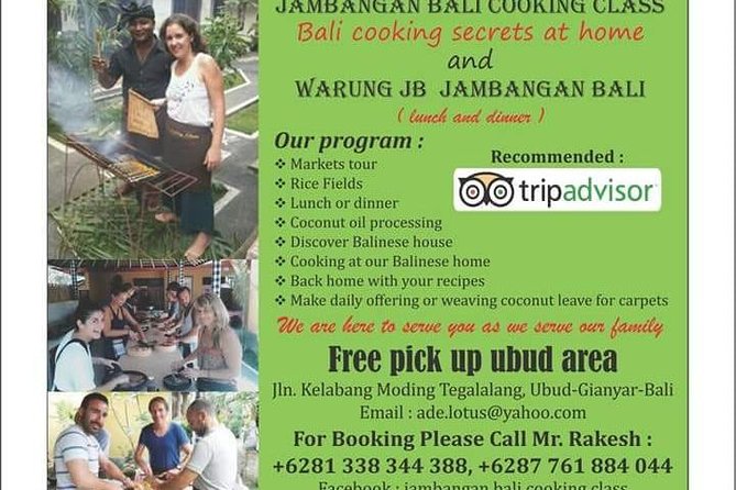 Jambangan Bali Cooking Class - Why this Ubud cooking class feels different