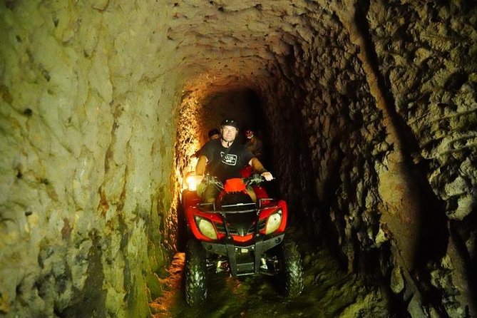 Jungle ATV Quad Bike Through Gorilla Face Cave - The jungle route, mud loops, and water sections