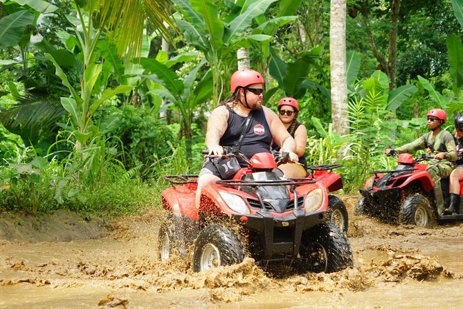 Jungle ATV Quad Bike Through Gorilla Face Cave - Learning the 250cc quad bike
