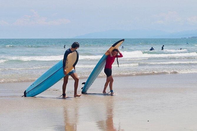 Legian Beach Bali Surf Lesson All Level 2 Hour with Pro Coach - Board, locker, rash guard, and photos included