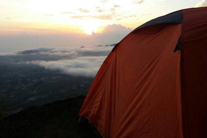 Mount Batur Camping Tour with Sunset and Sunrise Experience - Walking down through the crater area