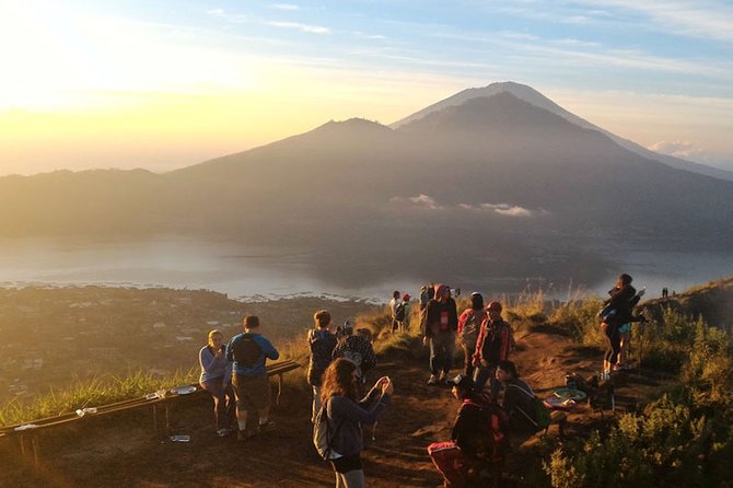 Mount Batur Sunrise Hike and Hidden Waterfall - Sunrise and breakfast at the summit