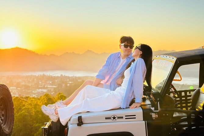 Mount Batur Sunrise Jeep Tour with Optional Activities - Sunrise above Lake Batur and the caldera