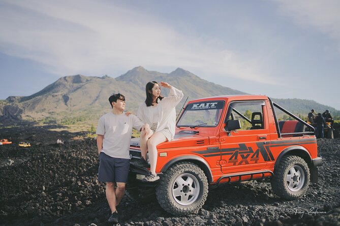 Mount Batur Sunrise Jeep With Black Lava - Black Lava Fields After Sunrise