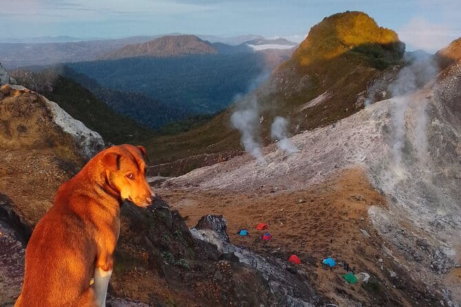 Mount Sibayak Sunrise Hike from Medan - Sipiso Piso Waterfall and the view toward Lake Toba
