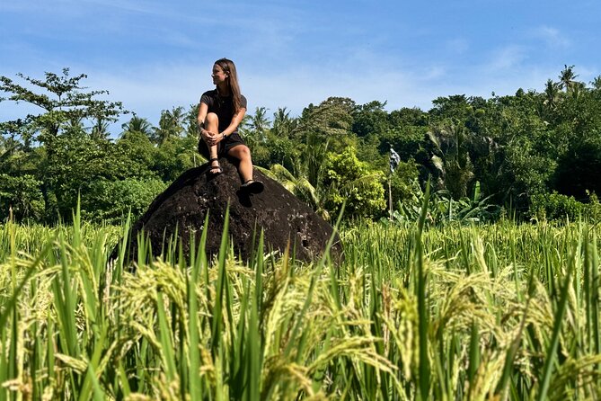 Panorama Walking Tour and Culture, West Lombok - Taking a break at Tibu Tereng Waterfall