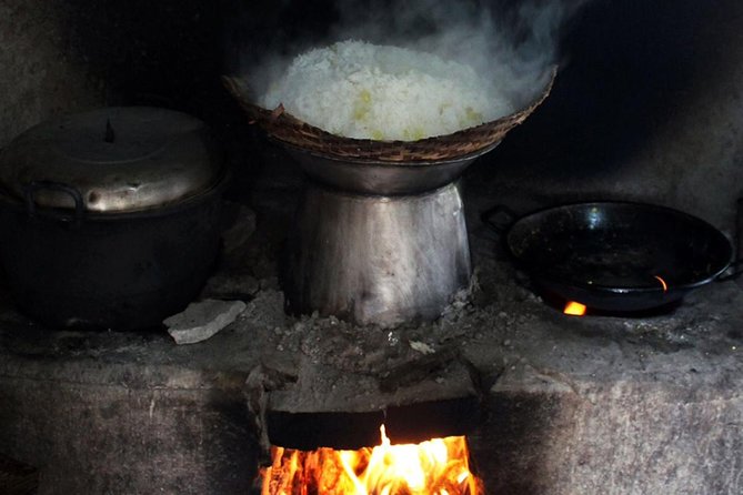 PRIVATE Ubud Market Tour & Balinese Cooking Class with Putu - Cooking in Putu’s two-burner kitchen