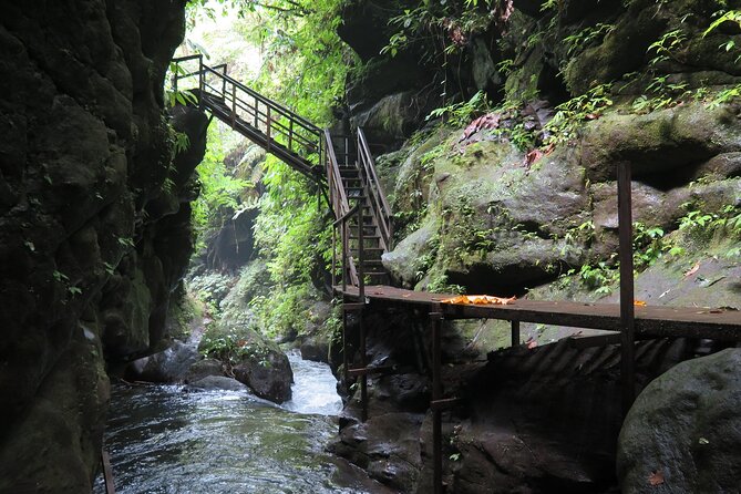 Quad or Buggy Tour with Canyon Tubing Adventure in Bali - Entering the secluded canyon and Siap River