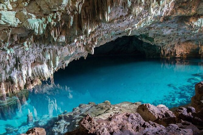 Rangko Cave & Beach Snorkeling Half Day Sharing Trip Labuan Bajo - Rangko Cave and its clear swimming pool