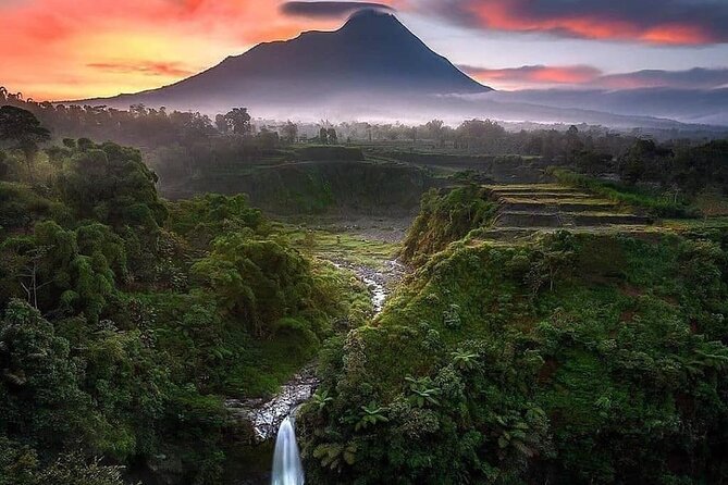 Selogriyo Temple and Trekking Java Rice Terraces, hidden waterfall -Nature Java - Selogriyo Temple, small in scale and big in atmosphere