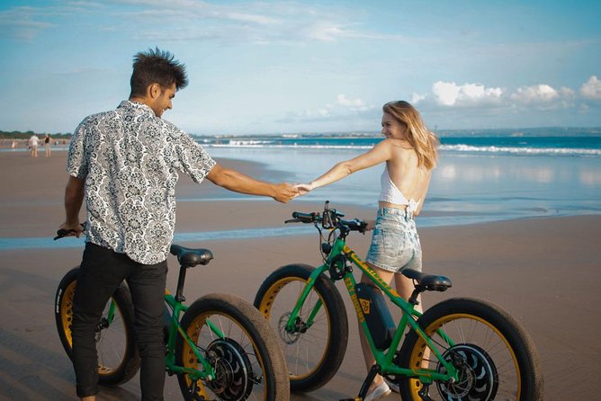 Seminyak Beach eBike Private Tour - Petitenget Beach and two important temples