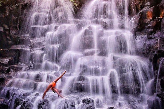 Tanah Lot Temple, Waterfall & Ubud Tour (Private & All-Inclusive) - Climbing around Kanto Lampo Waterfall