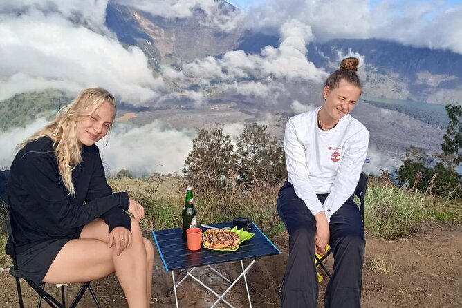 Trekking Mt. Rinjani 2 Days 1 Night Senaru Crater Rim - Sunset from the rim, then sunrise over Lombok