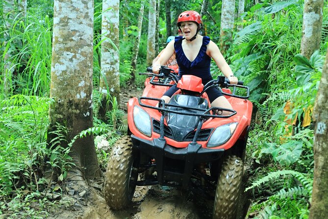 Ubud ATV Ride through River Jungle Rice Fields Puddles - Adding White-Water Rafting on the Ayung River