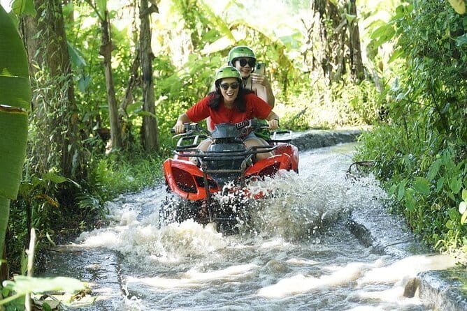 Ubud ATV Ride with Waterfall, Dragon Cave & Lunch – 2 Hours - Water crossings that make the ride exciting