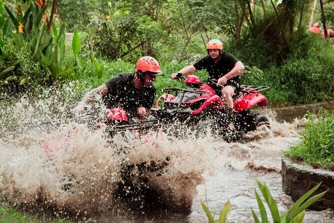 Ubud Bali ATV Quad Bike Legong Temple cave with Lunch and Pool - Cooling off at the pool and stopping for lunch