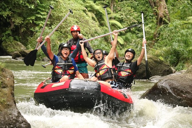Ubud Bali ATV Quad Bike Legong Temple cave with Lunch and Pool - Rafting the Ayung River through Bali’s forested gorge