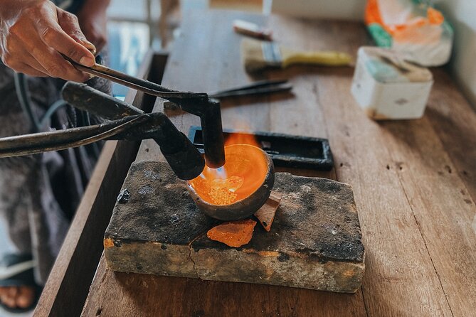 Ubud Bali Silver Jewelry Class - Shaping, Burning, Cutting, and Cleaning