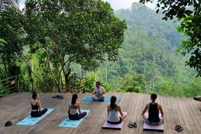 Ubud yoga, rice terrace walk and floating Breakfast tour - Kumulilir and the floating breakfast stop